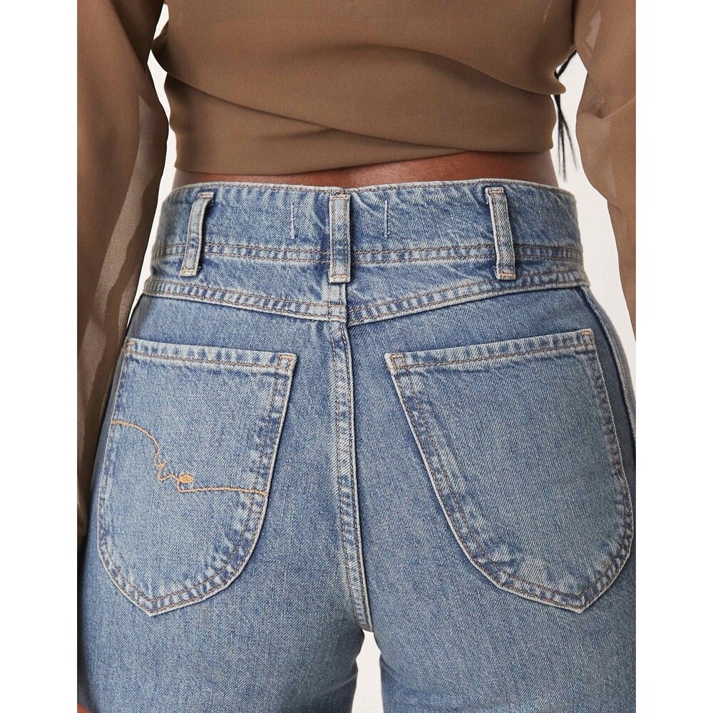 NEW FREE PEOPLE WE THE FREE OPAL ASTER STRAIGHT LEG JEANS Size 24 - Picture 5 of 16